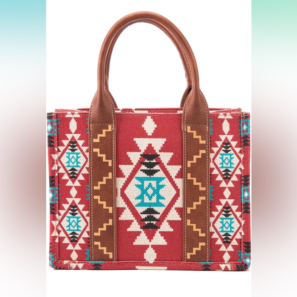Wrangler Aztec Tote Bag for Women Boho Shoulder Purses and Handbags